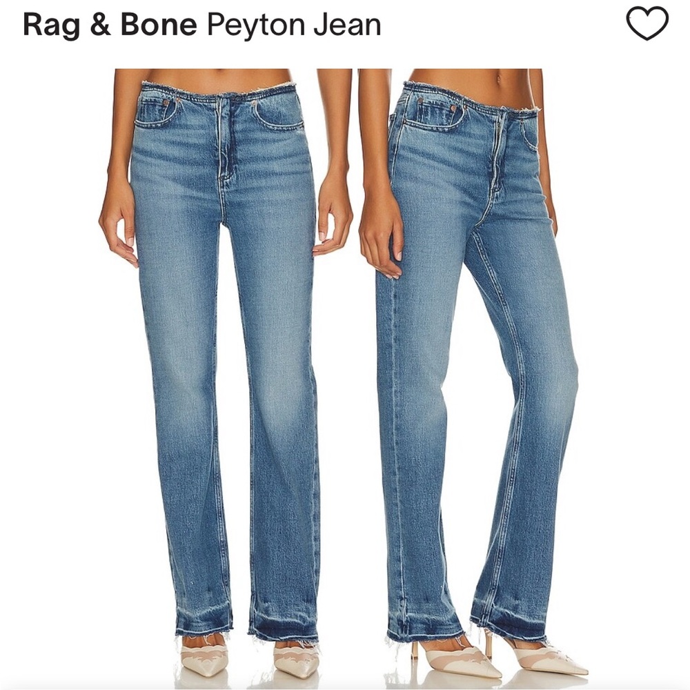 Peyton Mid Rise Misty Jean - Bootcut